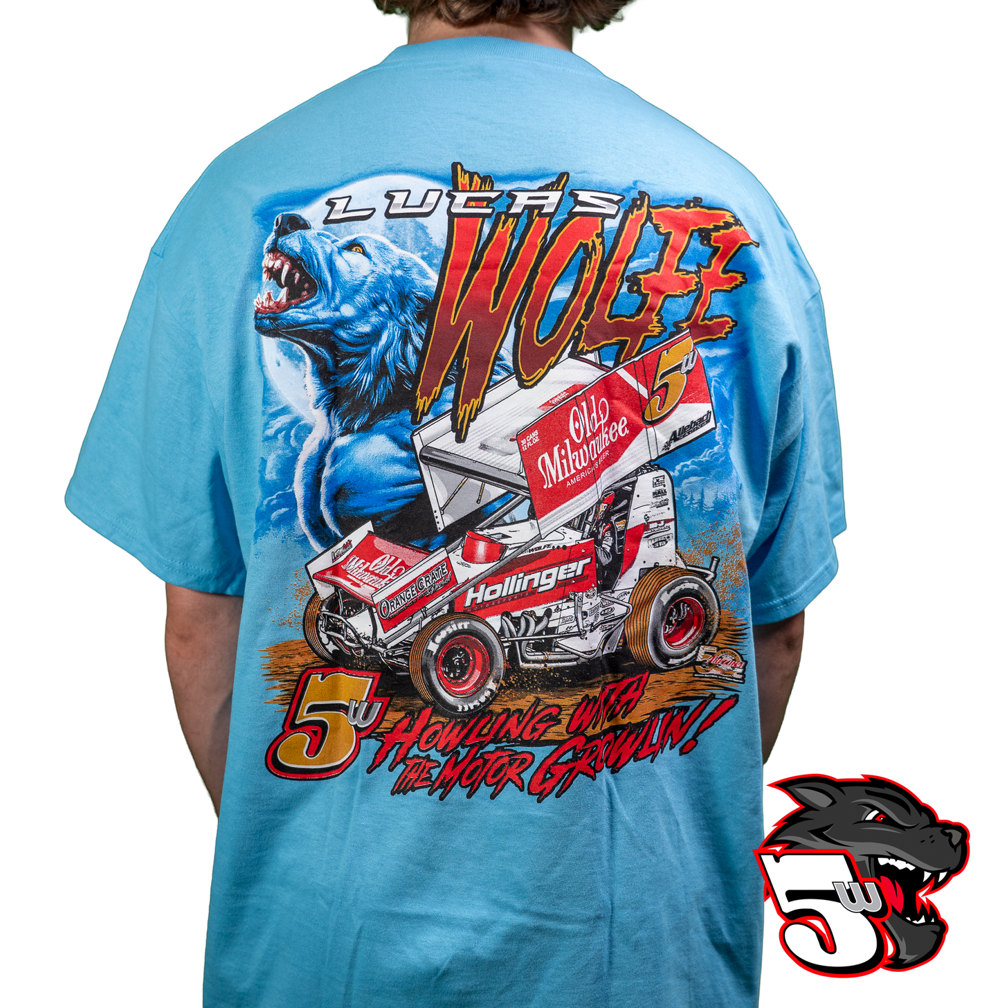 π₯ Lucas Wolfe Wolf Ripping Garage Tee Teal