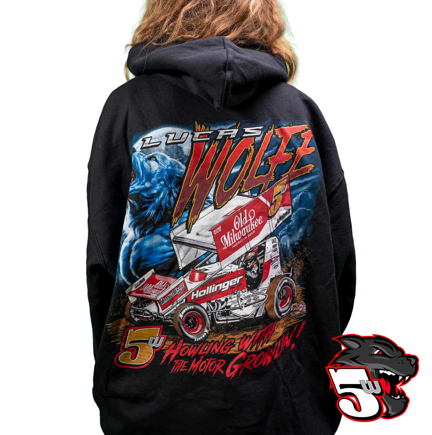 Lucas Wolfe 5W 'Howling Grounds' Hoodie – Black