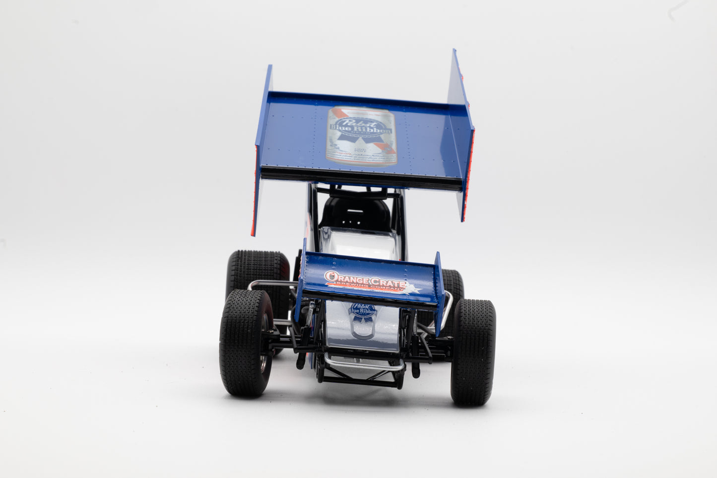 2022 Lucas Wolfe #5W Pabst Blue Ribbon Orange Crate 1:18 Scale Diecast Sprint Car