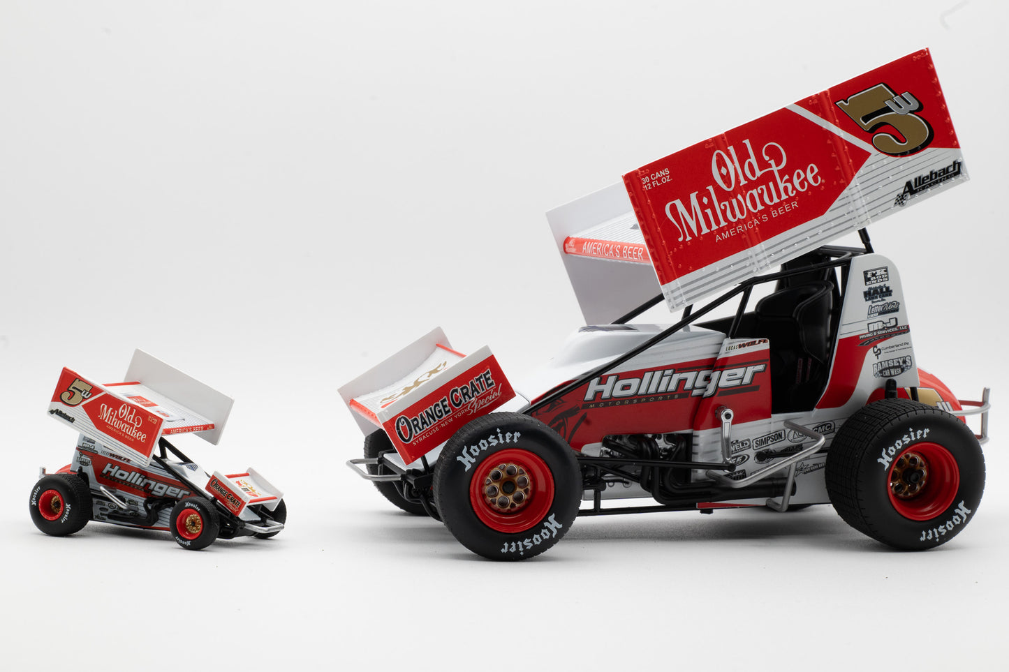 2024 Lucas Wolfe #5W Old Milwaukee Sprint Car - 1:50 Scale Diecast Model