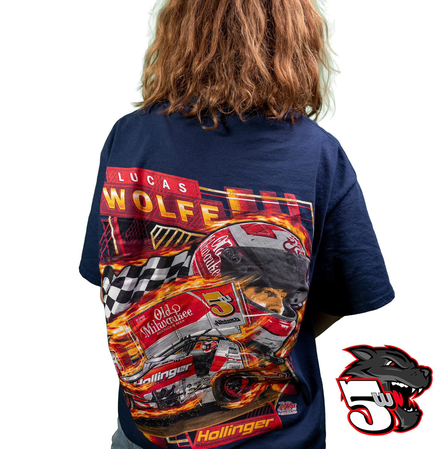 🔥 Lucas Wolfe Old Milwaukee 5W Summer Heat Tee Navy