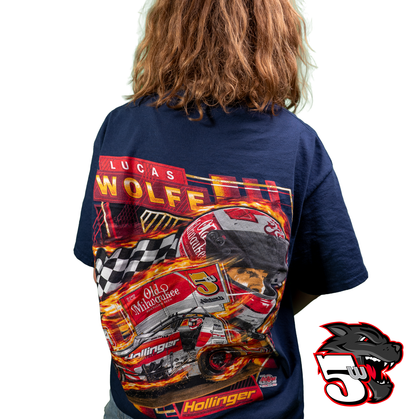 🔥 Lucas Wolfe Old Milwaukee 5W Summer Heat Tee Navy