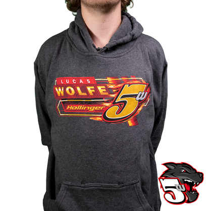 Lucas Wolfe 5W Koozie Pocket Hoodie – Charcoal
