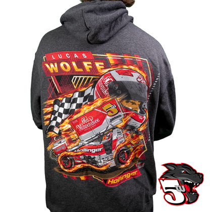 Lucas Wolfe 5W Koozie Pocket Hoodie – Charcoal