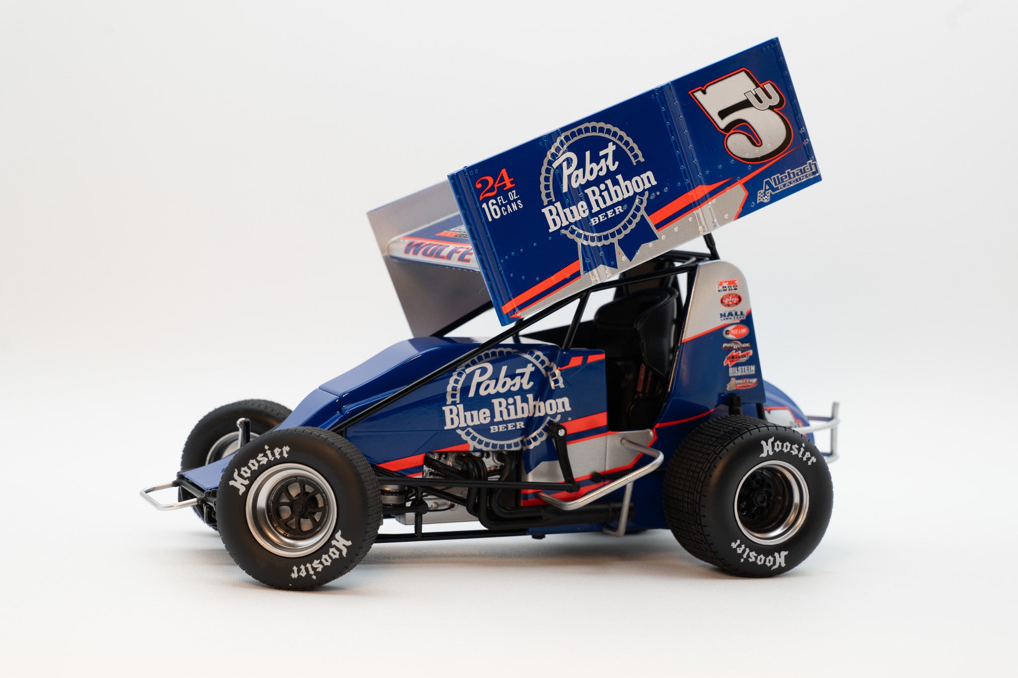 2021 #5W Pabst Blue Ribbon Sprint Car - Lucas Wolfe 1:18 Scale Diecast ...