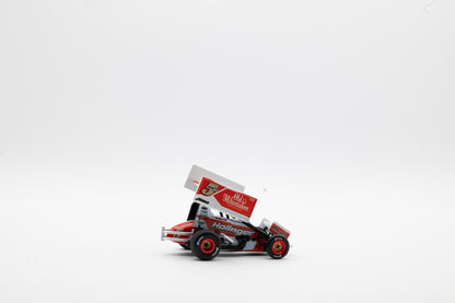2024 Lucas Wolfe #5W Old Milwaukee Sprint Car - 1:50 Scale Diecast Model